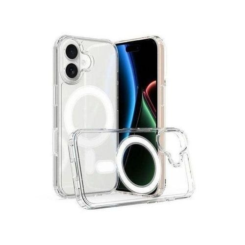 Sleek Orange Transparent Magnetic iPhone Case