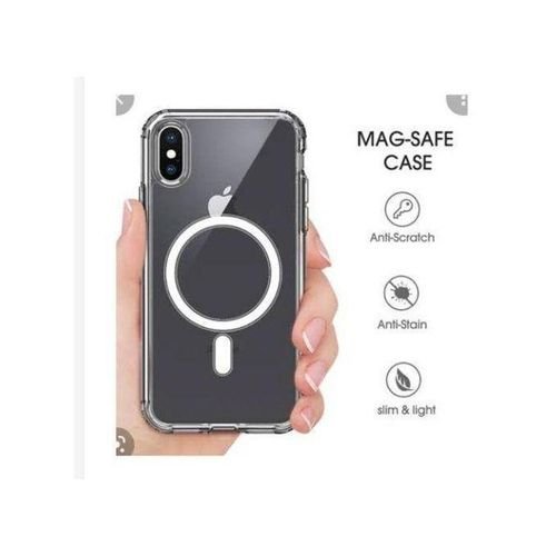 Sleek Orange Transparent Magnetic iPhone Case